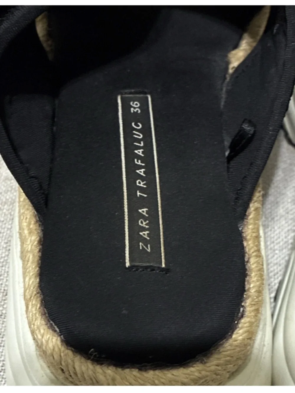 Zara Black Crisscross Espadrille Platform Sandals - Picture 2 of 7